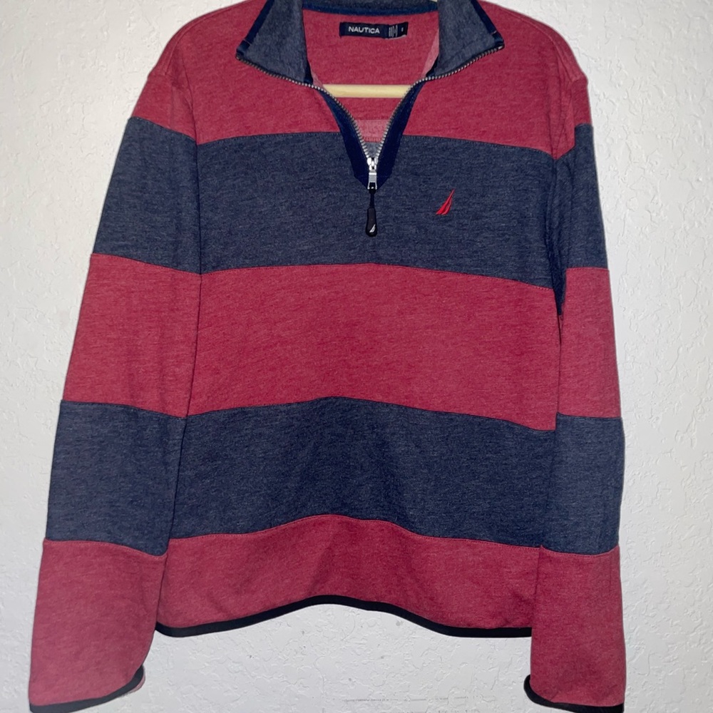 Nautica half zip pullover sweater shirt